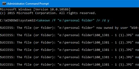 icacls recursive|Take Ownership of a File or Folder Using Command.